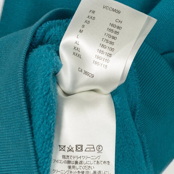 Louis Vuitton Pigeon Blue Embroidered Signature Cotton Hoodie - Picture 13 of 14